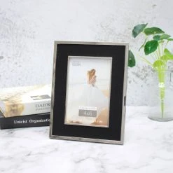 Best Pirce 👏 Silver with Black Fabric 4" x 6" Frame, Expressions™ by Studio Décor® by Studio Decor ✨ -Studio Decor Shop 10625312 7