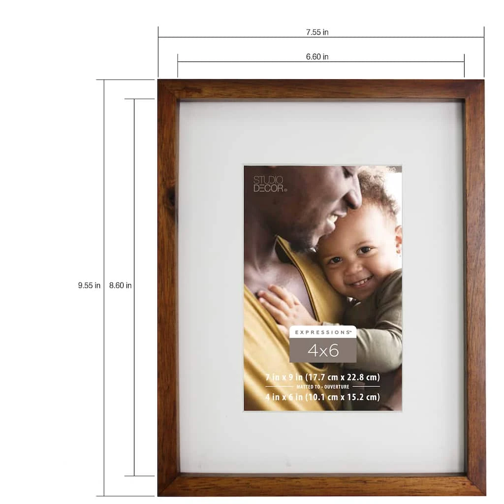 Cheap π Walnut Thin 4" x 6" Frame, Expressions™ by Studio Décor® by Studio Decor β 3 Cheap π Walnut Thin 4" x 6" Frame, Expressions™ by Studio Décor® by Studio Decor β - Image 3