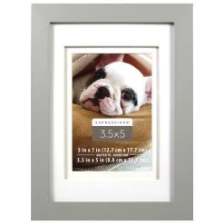 Cheapest ⌛ Gray 3.5" x 5" Frame with Mat, Expressions™ by Studio Décor® by Studio Decor ⭐