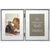Cheapest ❤️ 2 Opening Silver 4" x 6" Collage Frame with Mat, Expressions™ by Studio Décor® by Studio Decor 🧨