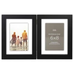 Best Sale ❤️ 2 Opening Black Hinge 6" x 8" Float Frame, Expressions™ by Studio Décor® by Studio Decor ⭐