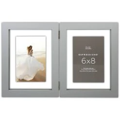 Best deal 😍 2 Opening Gray Hinge 6" x 8" Float Frame, Expressions™ by Studio Décor® by Studio Decor ❤️