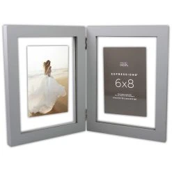 Best deal 😍 2 Opening Gray Hinge 6" x 8" Float Frame, Expressions™ by Studio Décor® by Studio Decor ❤️ -Studio Decor Shop 10625712 3