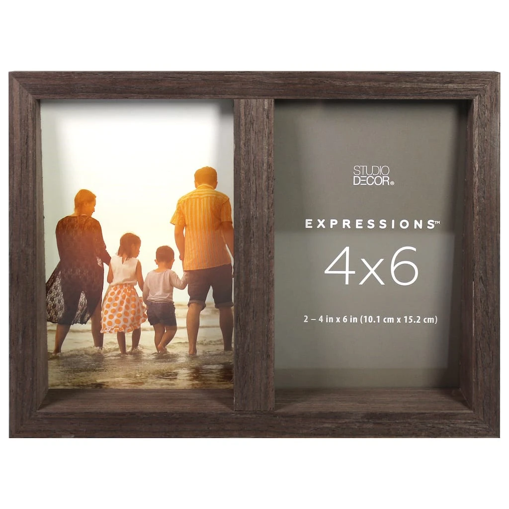 Promo π 2 Opening Walnut Angled 4" x 6" Collage Frame, Expressions™ by Studio Décor® by Studio Decor π 1 Promo π 2 Opening Walnut Angled 4" x 6" Collage Frame, Expressions™ by Studio Décor® by Studio Decor π