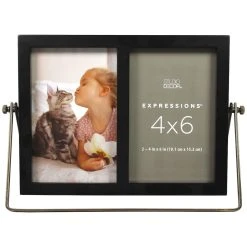 Cheapest 🛒 2 Opening Black & Brass 4" x 6" Collage Frame, Expressions™ by Studio Décor® by Studio Decor 👍