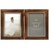 Promo 🎉 2 Opening Walnut & Silver Hinged 5" x 7" Collage Frame, Expressions™ by Studio Décor® by Studio Decor 💯