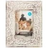 Brand new ❤️ Brown & White Floral 4" x 6" Frame, Expressions™ by Studio Décor® by Studio Decor 🎉
