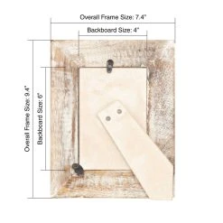 Brand new ❤️ Brown & White Floral 4" x 6" Frame, Expressions™ by Studio Décor® by Studio Decor 🎉 -Studio Decor Shop 10626022 3