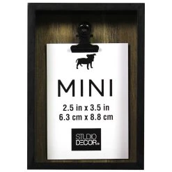 Hot Sale 👍 24 Pack: Black Deep Box 2.5" x 3.5" Mini Clip Frame by Studio Décor® by Studio Decor ⌛