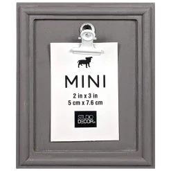 Buy 😀 24 Pack: Gray 2" x 3" Mini Clip Frame by Studio Décor® by Studio Decor 🥰