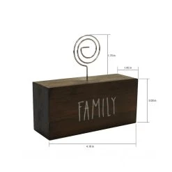 Promo 🛒 Walnut Family Block Clip Frame by Studio Décor® by Studio Decor ❤️ -Studio Decor Shop 10635501 3