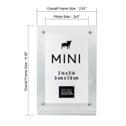 Best reviews of 🎁 Clear Slanted 2" x 3" Mini Frame by Studio Décor® by Studio Decor ✔️ -Studio Decor Shop 10635538 3