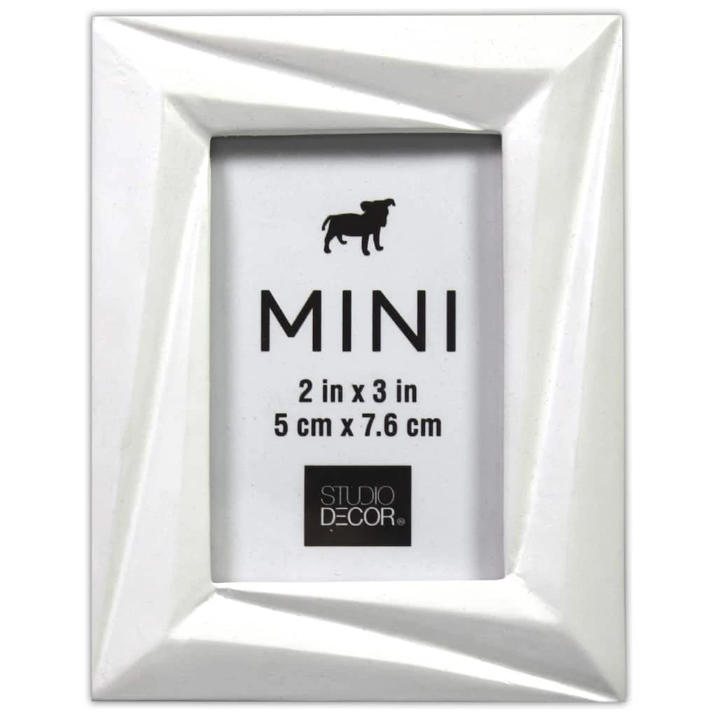 Cheapest ✔️ 24 Pack: White Faceted 2" x 3" Mini Frame by Studio Décor® by Studio Decor ✔️ 1 Cheapest ✔️ 24 Pack: White Faceted 2" x 3" Mini Frame by Studio Décor® by Studio Decor ✔️