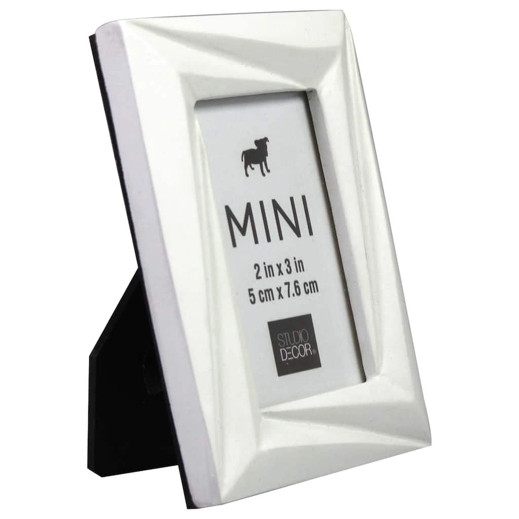 Cheapest ✔️ 24 Pack: White Faceted 2" x 3" Mini Frame by Studio Décor® by Studio Decor ✔️ 2 Cheapest ✔️ 24 Pack: White Faceted 2" x 3" Mini Frame by Studio Décor® by Studio Decor ✔️ - Image 2
