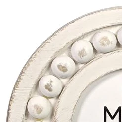 Best Sale 🛒 24 Pack: White Beaded Round 3" x 3" Mini Frame by Studio Décor® by Studio Decor ✔️ -Studio Decor Shop 10635550 2 1