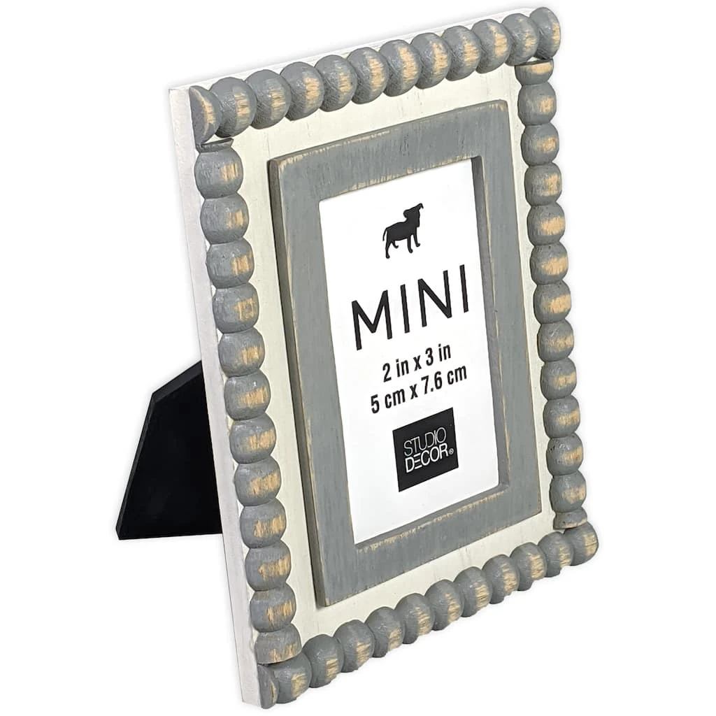 Cheapest ✔️ Gray & White Beaded Mini Frame by Studio Décor® by Studio Decor 🥰 2 Cheapest ✔️ Gray & White Beaded Mini Frame by Studio Décor® by Studio Decor 🥰 - Image 2