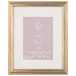 Best Pirce 𧨠12 Pack: Gold Narrow 5" x 7" with Mat Frame, Aspect by Studio Décor® by Studio Decor β€οΈ