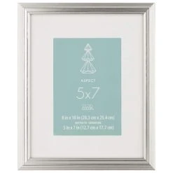 Best Sale 𧨠12 Pack: Silver Narrow 5" x 7" with Mat Frame, Aspect by Studio Décor® by Studio Decor π