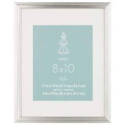 Cheap 😉 8 Pack: Silver Narrow 8" x 10" with Mat Frame, Aspect by Studio Décor® by Studio Decor ⌛