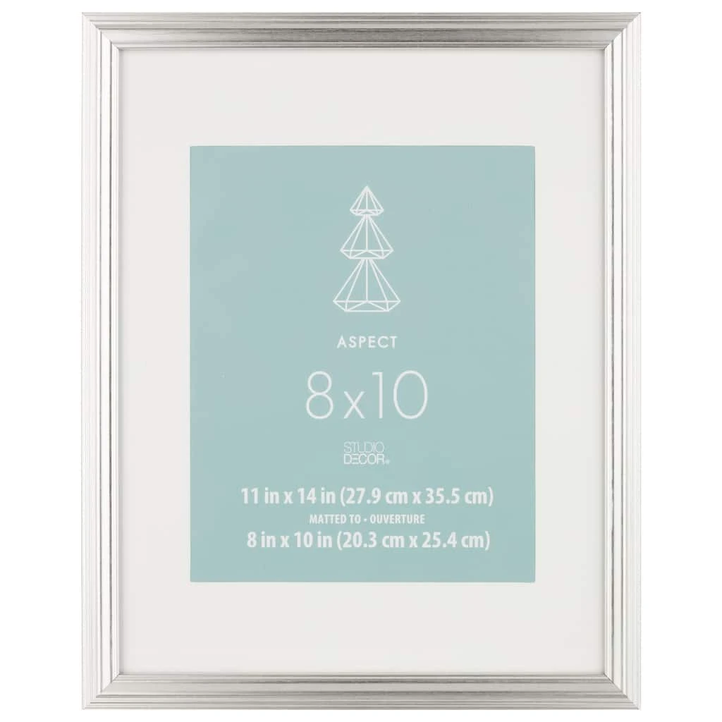 Cheap 🔥 Silver Narrow 8" x 10" with Mat Frame, Aspect by Studio Décor® by Studio Decor ❤️ 1 Cheap 🔥 Silver Narrow 8" x 10" with Mat Frame, Aspect by Studio Décor® by Studio Decor ❤️