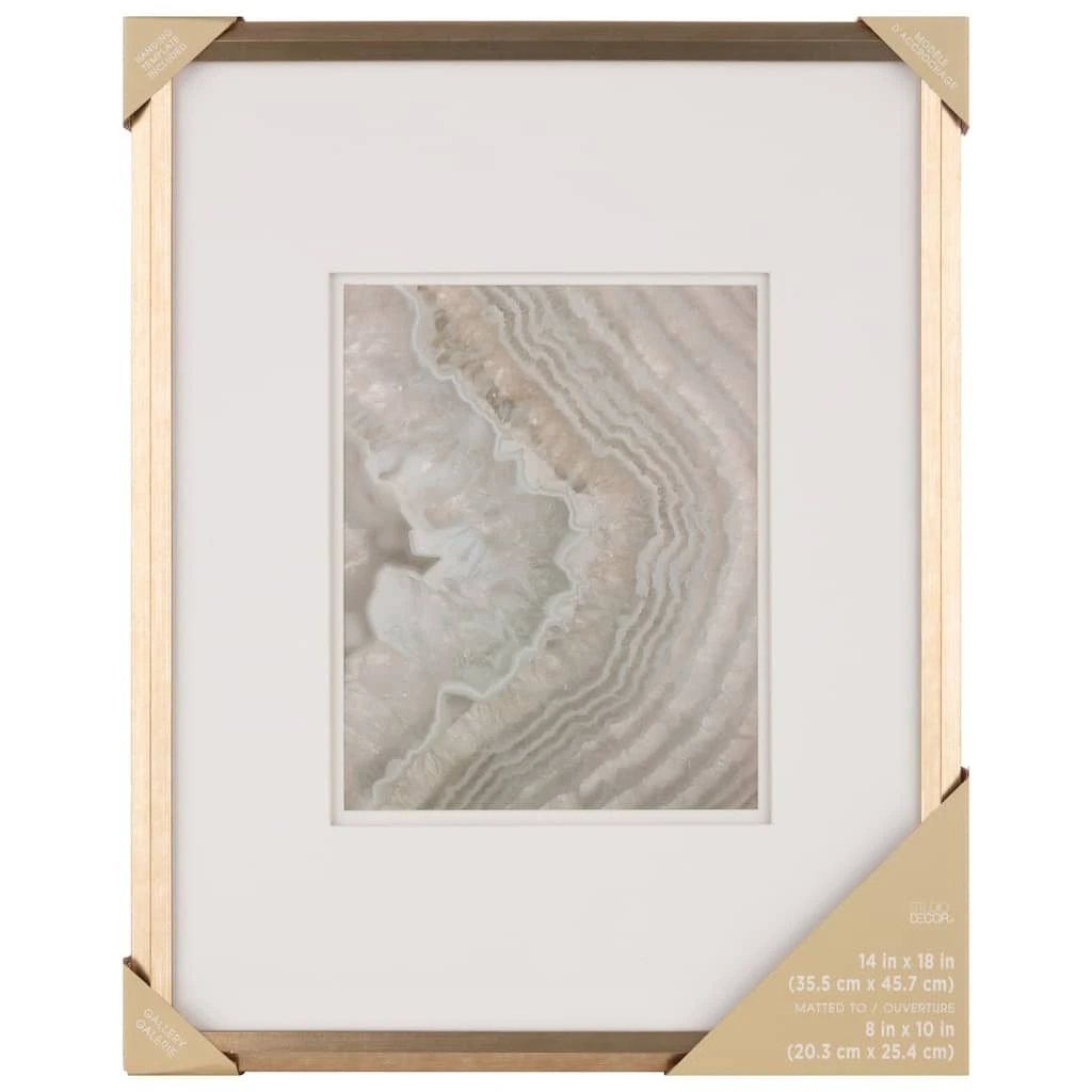 Deals ๐ 6 pack: 8" x 10" Metallic Gold Inner Slant Frame with Mat, Gallery by Studio Décor® by Studio Decor โค๏ธ 6 Deals ๐ 6 pack: 8" x 10" Metallic Gold Inner Slant Frame with Mat, Gallery by Studio Décor® by Studio Decor โค๏ธ - Image 6