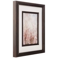 Brand new 😉 5" x 7" Metallic Bronzed Beaded Frame with Mat, Gallery by Studio Décor® by Studio Decor 😀 -Studio Decor Shop 10639176 3