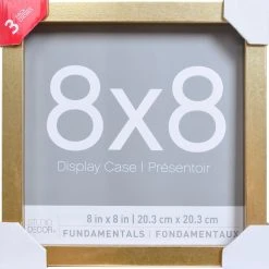 Flash Sale ⭐ 3 Pack Gold Fundamentals 8" x 8" Display Case by Studio Décor® by Studio Decor 👍 -Studio Decor Shop 10641515 1