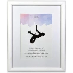 Outlet 🔔 White 5" x 7" Frame with Mat, Simply Essentials™ by Studio Décor® by Studio Decor 🔥