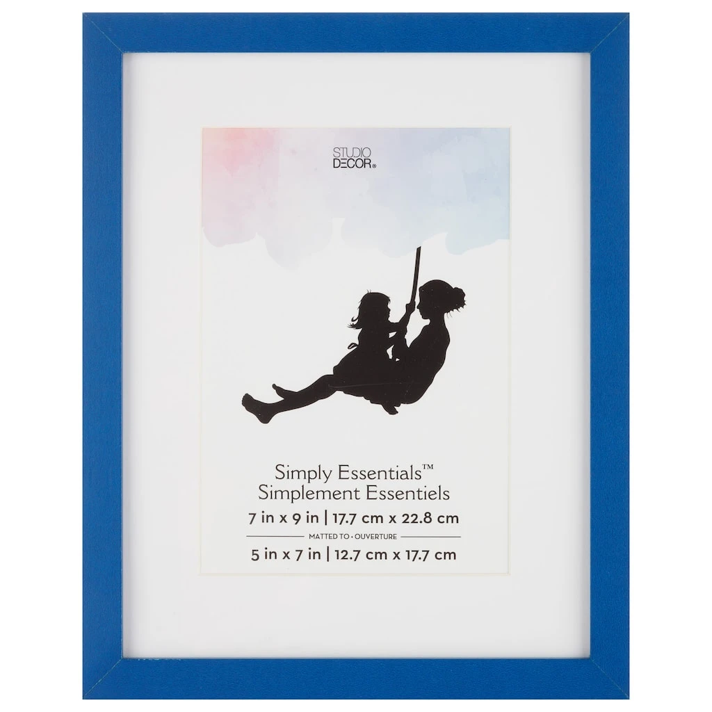 Best Pirce ⌛ Blue Linear 5" x 7" Frame with Mat, Simply Essentials™ by Studio Décor® by Studio Decor ⭐ 1 Best Pirce ⌛ Blue Linear 5" x 7" Frame with Mat, Simply Essentials™ by Studio Décor® by Studio Decor ⭐