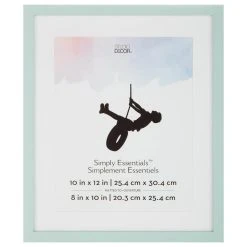 Budget ⌛ Teal Linear 8" x 10" Frame with Mat, Simply Essentials™ by Studio Décor® by Studio Decor 👏