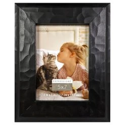 Promo ⌛ Black ✔️ Hammered 5" x 7" Frame, Expressions™ by Studio Décor® by Studio Decor 😀