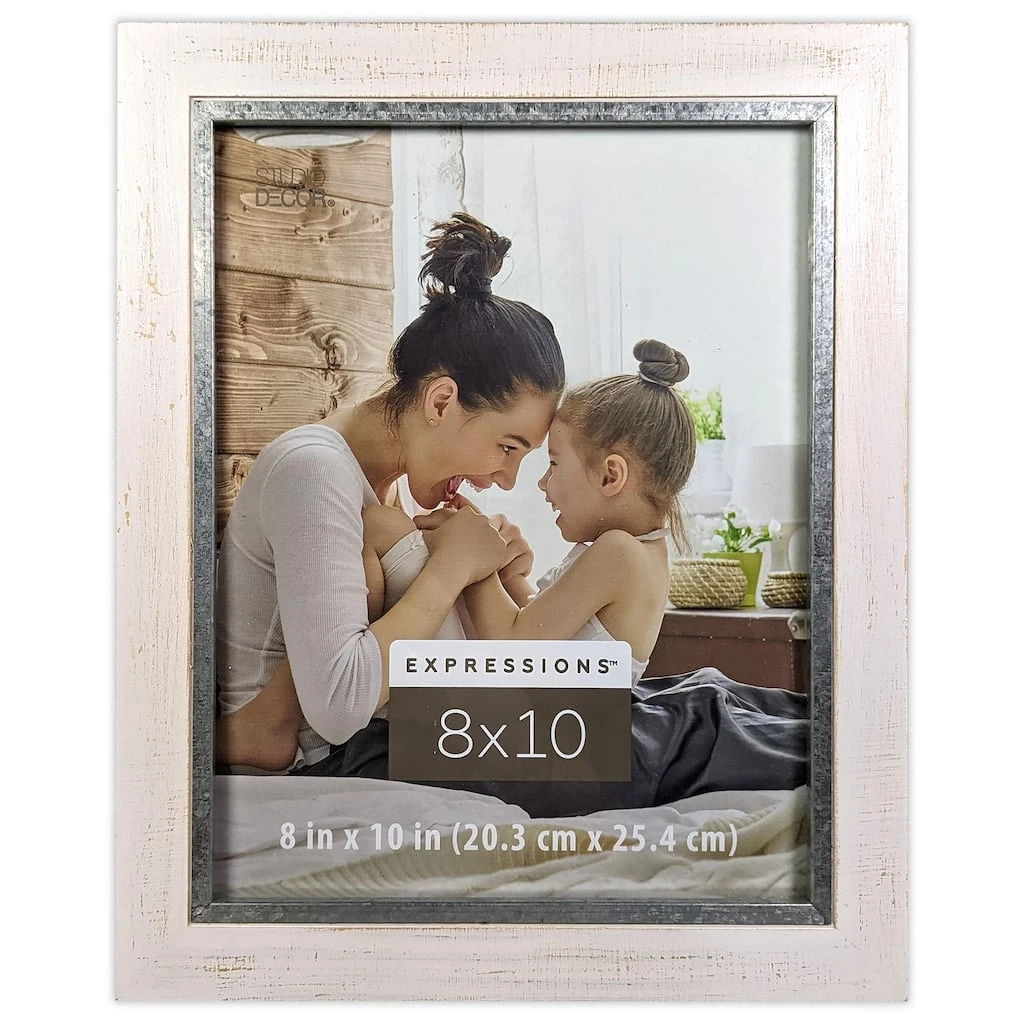 Cheapest π White with Silver Edge 8" x 10" Frame, Expressions™ by Studio Décor® by Studio Decor π 1 Cheapest π White with Silver Edge 8" x 10" Frame, Expressions™ by Studio Décor® by Studio Decor π