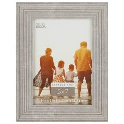 Buy ❤️ Gray Ribbed 5" x 7" Frame, Expressions™ by Studio Décor® by Studio Decor 😀