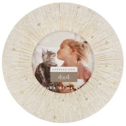 Deals ⌛ Sandstone Round 4" x 4" Frame, Expressions™ by Studio Décor® by Studio Decor 🔥