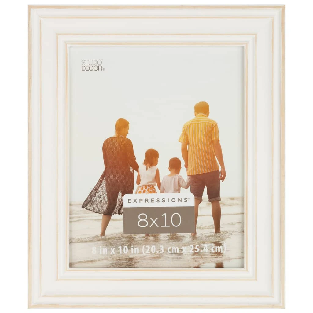 Discount ⌛ White with Distressed Edges 8" x 10" Frame, Expressions™ by Studio Décor® by Studio Decor ⭐ 1 Discount ⌛ White with Distressed Edges 8" x 10" Frame, Expressions™ by Studio Décor® by Studio Decor ⭐