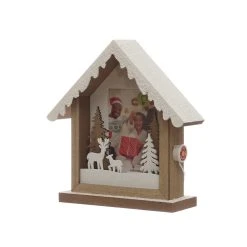 Buy ⭐ Christmas Cabin 4" x 6" LED Tabletop Frame by Studio Décor® by Studio Decor ✨ -Studio Decor Shop 10675089 3