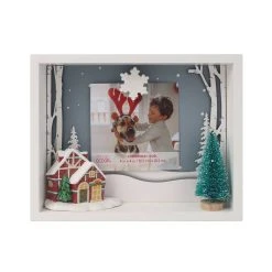 Buy 👍 Snow Covered House 4" x 4" Clip Frame by Studio Décor® by Studio Decor 🔔