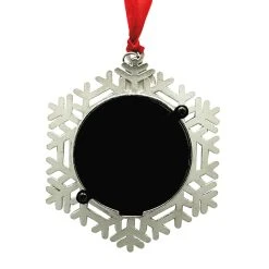 Best Sale 🔥 Silver 2022 Classic Snowflake Round Ornament Frame by Studio Décor® by Studio Decor 🎉 -Studio Decor Shop 10701559 4