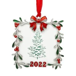 Best deal ⭐ Mistletoe 2022 Square Ornament Frame by Studio Décor® by Studio Decor ⭐