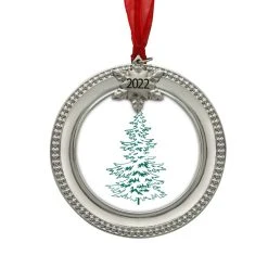 New ✨ Silver 2022 Snowflake Round Ornament Frame by Studio Décor® by Studio Decor ✔️