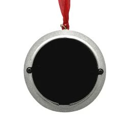 New ✨ Silver 2022 Snowflake Round Ornament Frame by Studio Décor® by Studio Decor ✔️ -Studio Decor Shop 10701573 4