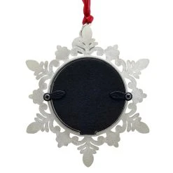 Hot Sale ⌛ Silver 2022 Jeweled Snowflake Round Ornament Frame by Studio Décor® by Studio Decor 🥰 -Studio Decor Shop 10701577 4