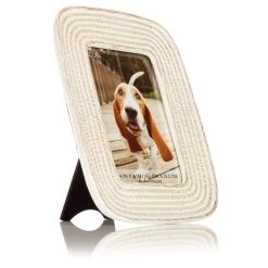 Outlet 🤩 Woven White Picture Frame by Studio Décor® by Studio Decor 🎉 -Studio Decor Shop 10705007 5