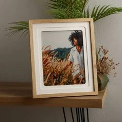 Outlet 🥰 Natural Brown & White Matted Picture Frame by Studio Décor® by Studio Decor 🔥 -Studio Decor Shop 10705019 5