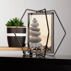 Outlet ✨ Black Metal Hexagon Picture Frame by Studio Décor® by Studio Decor 🧨 -Studio Decor Shop 10705022 5