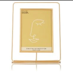 Buy 🎁 Gold Metal Outline Picture Frame by Studio Décor® by Studio Decor 😀