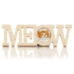 Flash Sale 🔥 Meow Natural Wood Picture Frame by Studio Décor® by Studio Decor ✔️