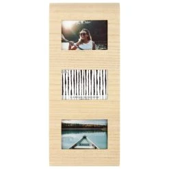 Discount 🔔 3 Opening Natural Curved 4" x 6" Collage Frame by Studio Décor® by Studio Decor ✔️