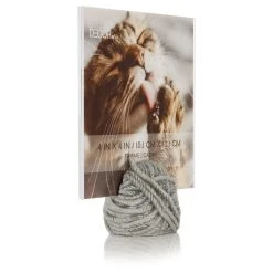 Brand new 👍 Gray Yarnball 4" x 4" Photo Holder by Studio Décor® by Studio Decor 👍 -Studio Decor Shop 10705042 6