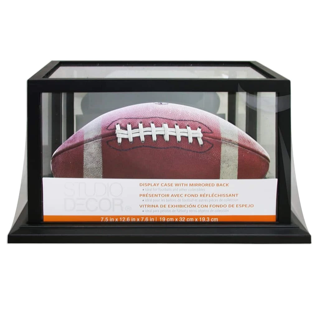 Buy ✔️ 8 Pack: Black Football Display Case by Studio Décor® by Studio Decor ✔️ 1 Buy ✔️ 8 Pack: Black Football Display Case by Studio Décor® by Studio Decor ✔️